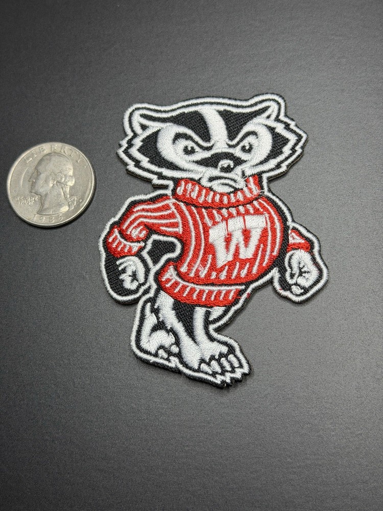 Wisconsin Badgers Embroidered Iron On Patch