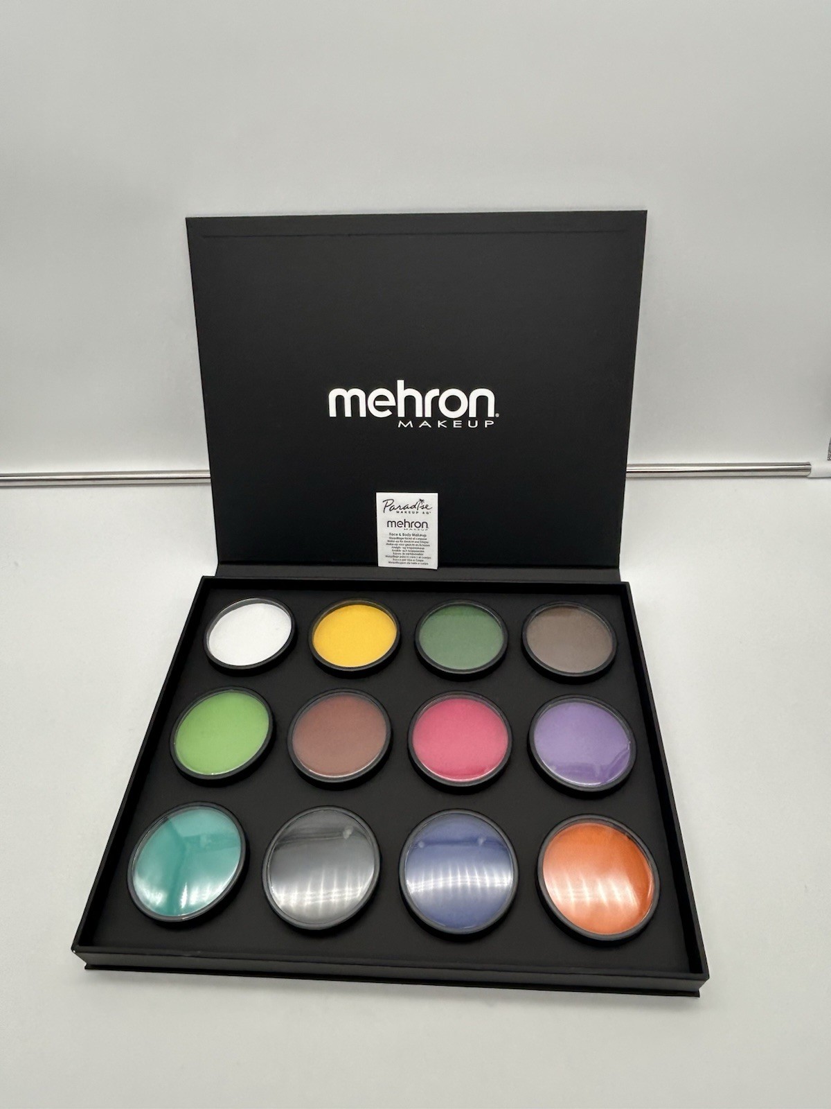 Mehron Paradise Makeup AQ ProPalette 12 Colors for Body & Face Painting