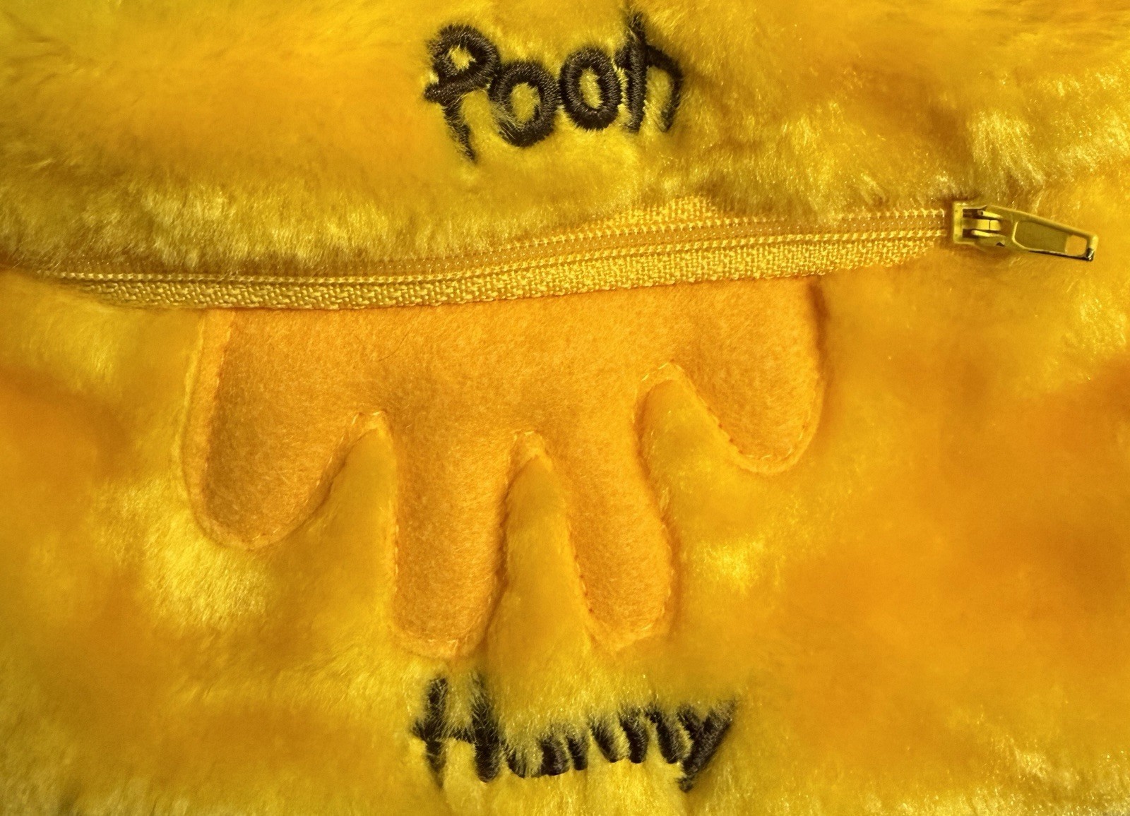 Vintage 90s - Disney Winnie The Pooh - Plush Fanny Pack & Plush Purse