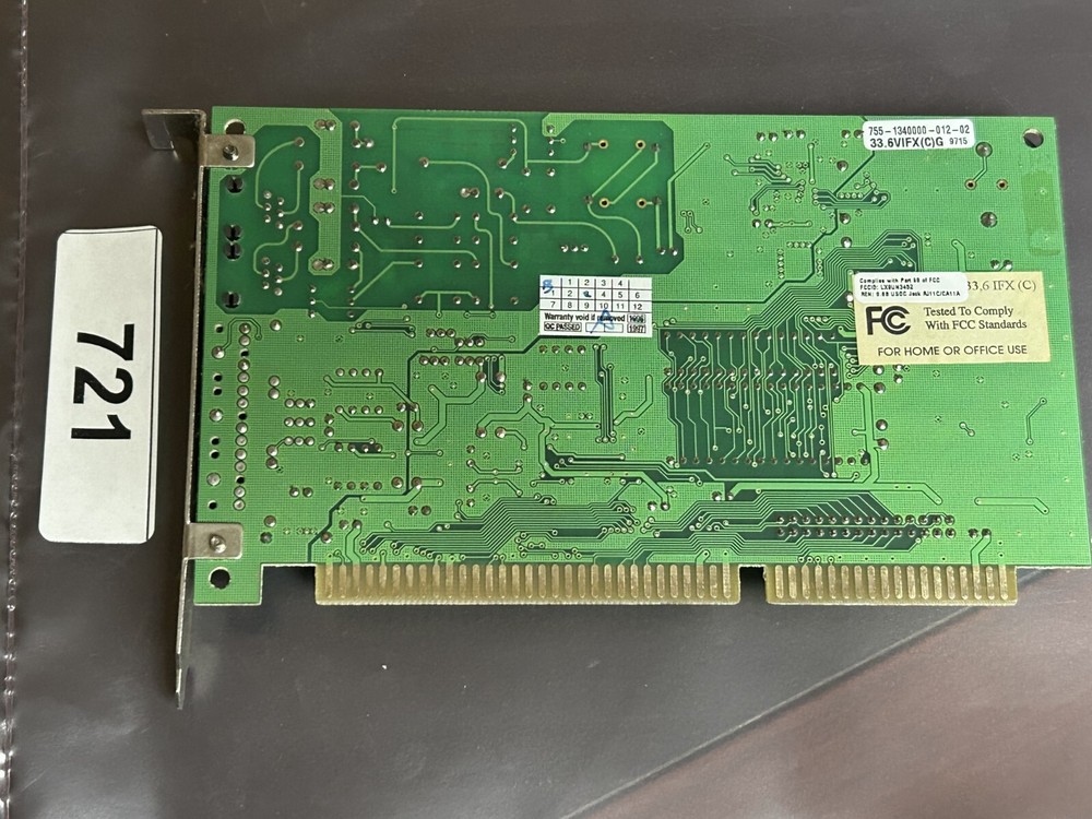 D4FD 33.6VIFX 33.6K ISA Modem Card