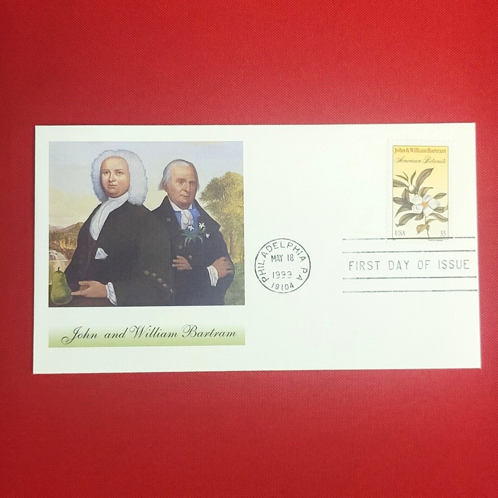 First Day of Issue John and William Bartram Stamp Cache Envelope