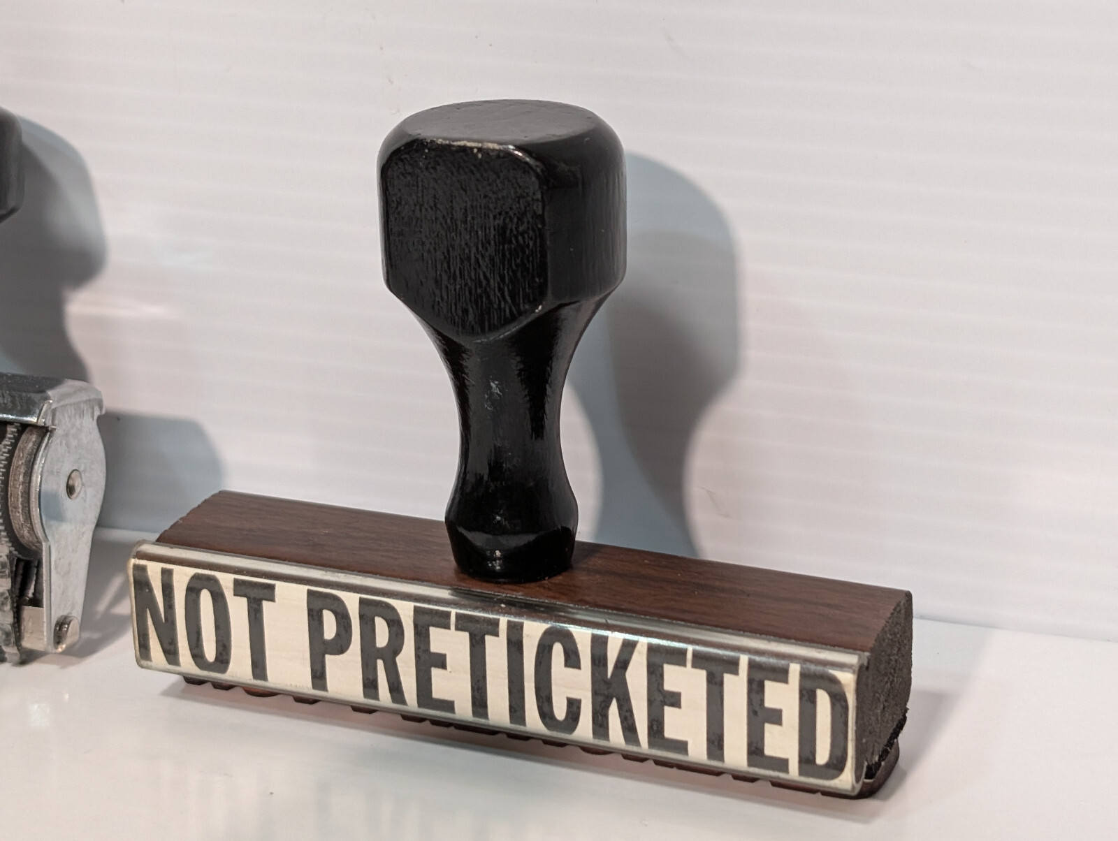 Lot of 25: Assorted Commercial, Retail, Stamps, Stamp Pads, Band, Type Font