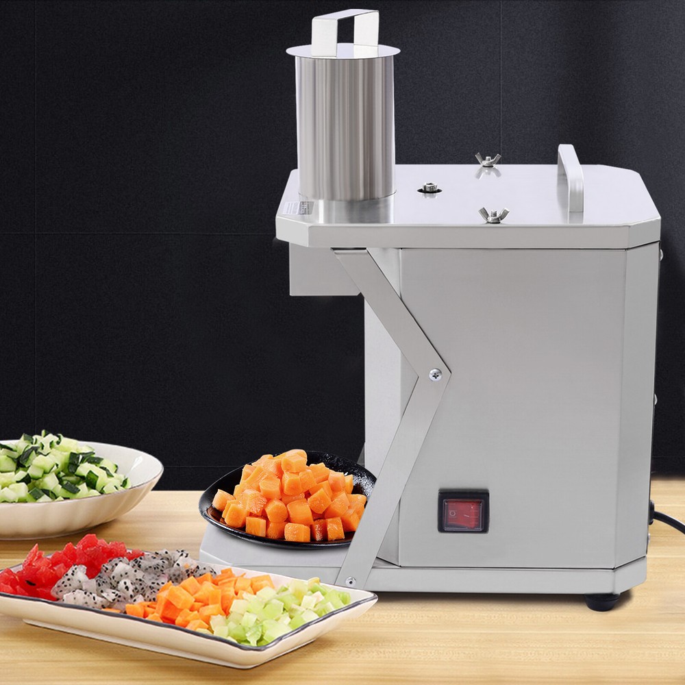 Commercial Electric Vegetable Dicer with Three Blade Sizes for Efficiency