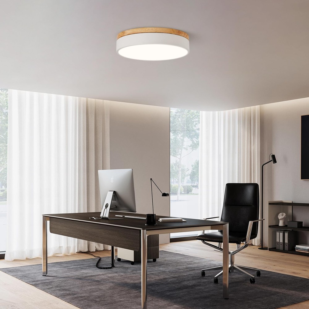 Led Flush Mount Ceiling Light: 11.8" Dimmable 5CCT Overhead Ceiling Lighting ...