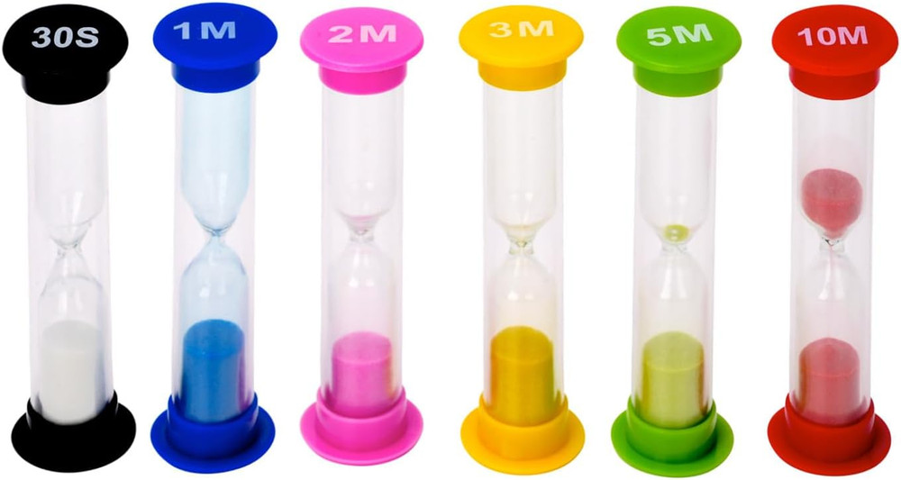 I-MART Plastic Sand Timer Sandglass Hourglass Sand Clock Timer 30 Sec, 1 Min, 2