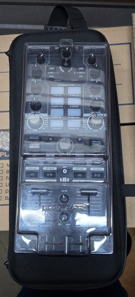 Reloop Mixtour Pro 4-deck All-in-one DJ Controller Module with Decksaver + Bag