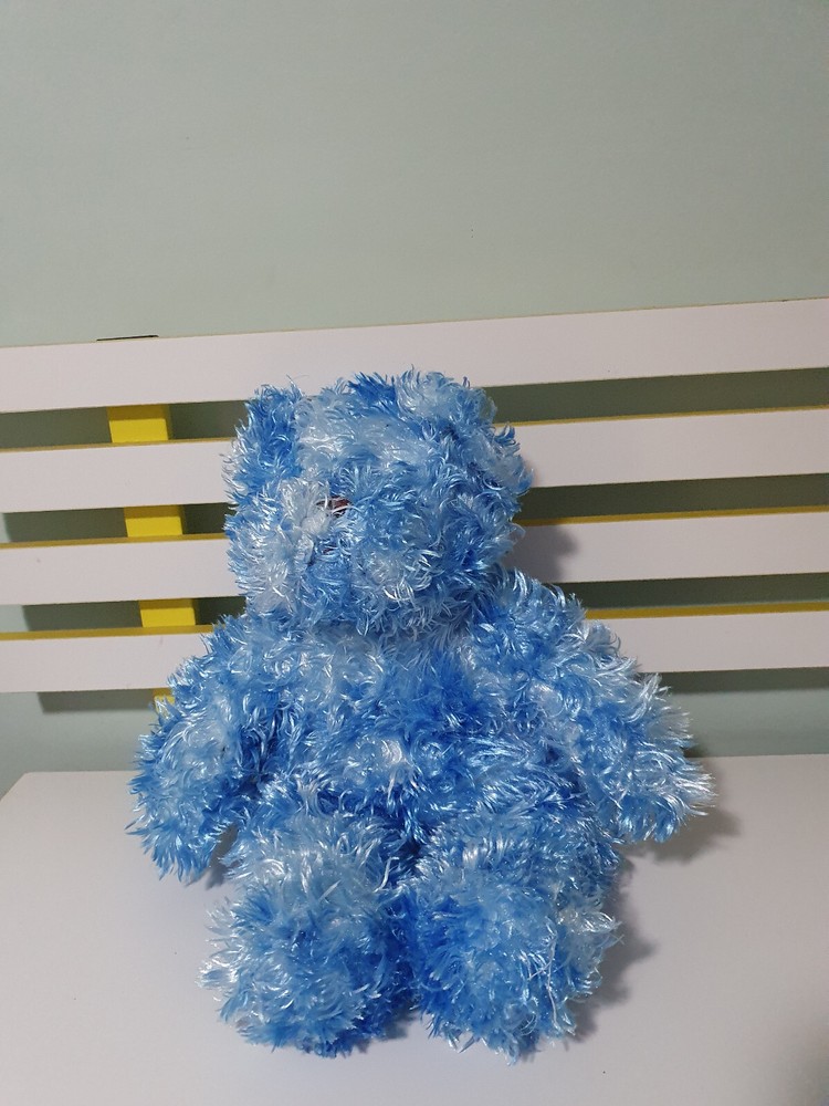 BLUE TEDDY BEAR UNBRANDED 40CM