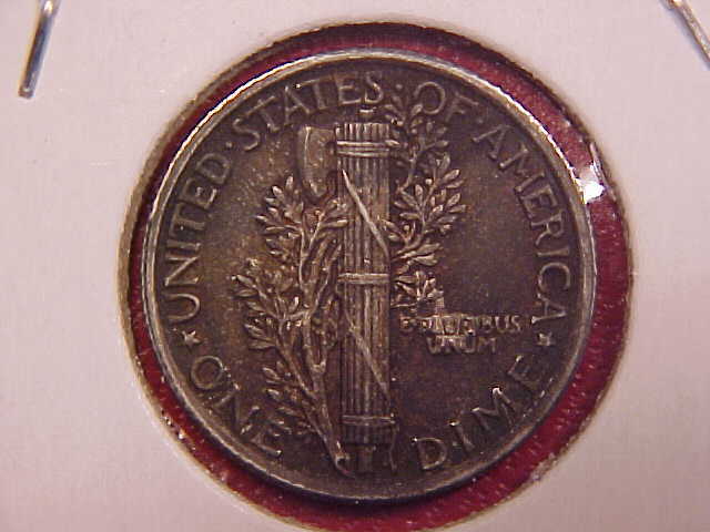 1916 MERCURY DIME - SPLIT BANDS - UNC - SEE PICS! - (X2965)