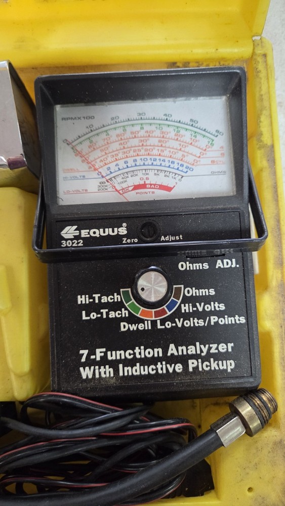 EQUUS 3112 Metal Advance Timing Light With Analyzer DUAL-BEAM Untested