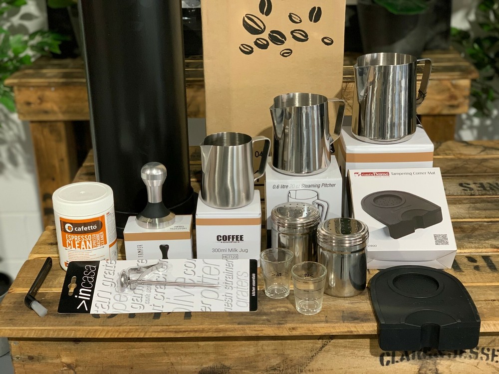 COMMERCIAL COFFEE ACCESSORIES KIT EVERYTHING YOU NEED TO GET STARTED MAKER CAFE