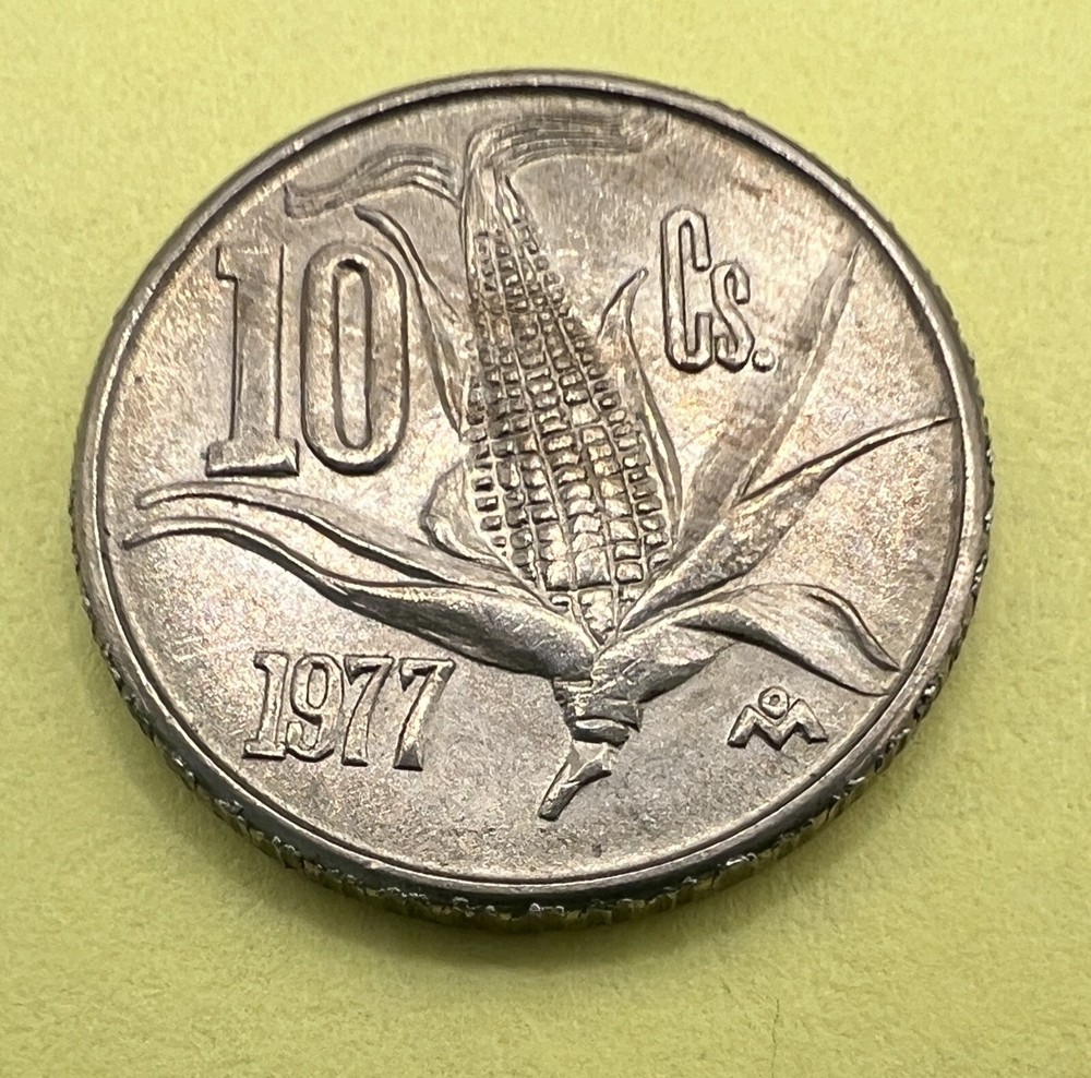 1977 MEXICO 10 CENTAVOS COIN