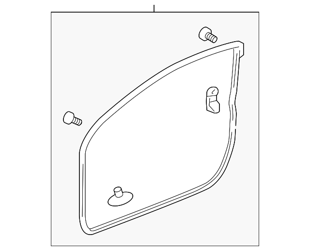 06-11 Honda Civic Coupe (2D) Right (Passenger) Door Weatherstrip (72310-SVA-305)
