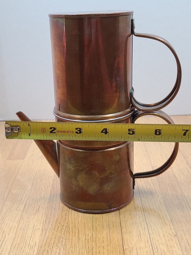 Vintage Copper Neapolitan Flip Coffee Maker