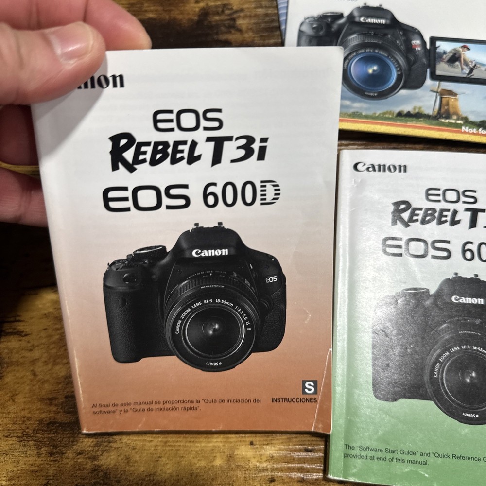 Genuine Canon EOS Rebel T3i EOS 600D User Manual