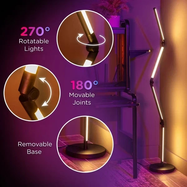 Enbrighten Vibe Wi-Fi Spectrum RGBWIC Adjustable Accent Lamp w/ Music Sync NEW