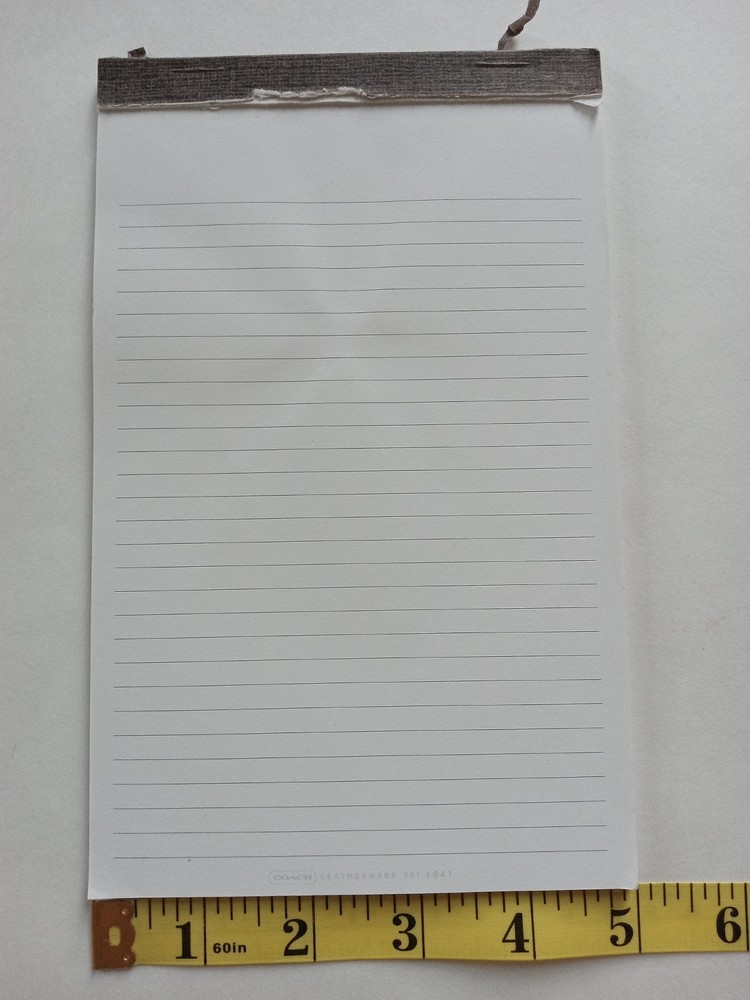 COACH Paper Pad USED