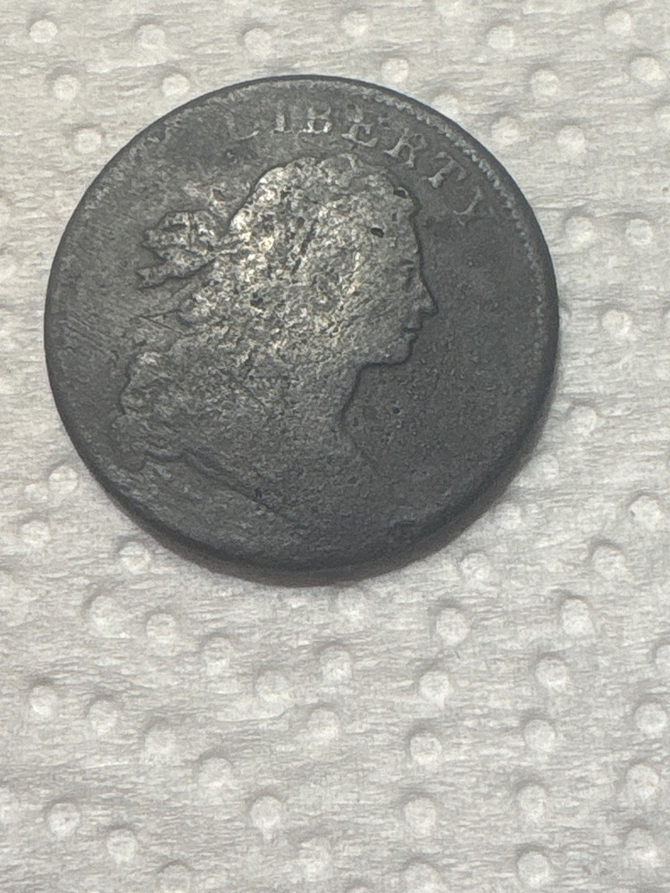 1798 Draped Bust Large Cent Penny 2nd hairstyle