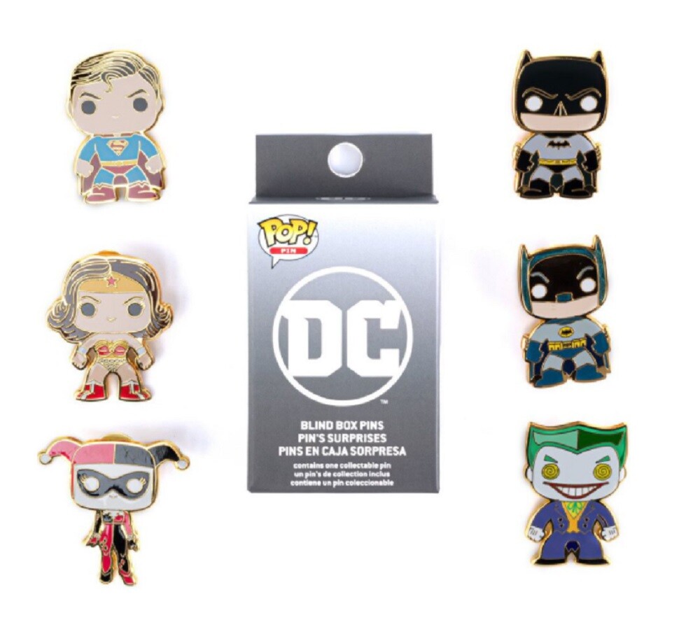 DC Comics Pop! by Loungefly Random Blind Box Enamel Pin