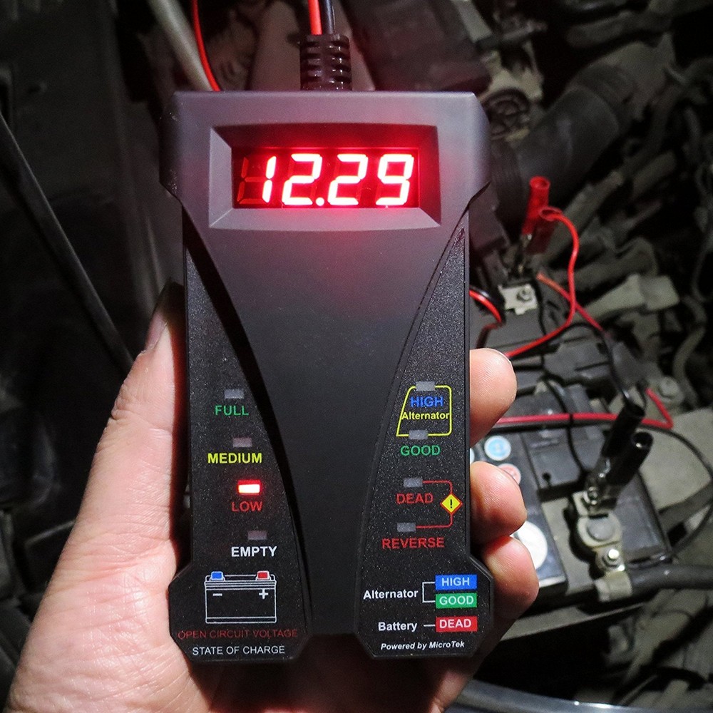 Professional Car Digital Battery Tester Voltmeter Charging System Analyzer Tool