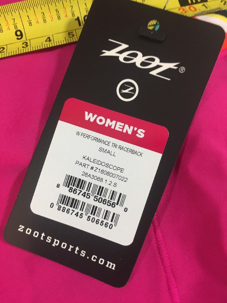 Zoot Womens Performance Racerback Tri Top Small S (6189)