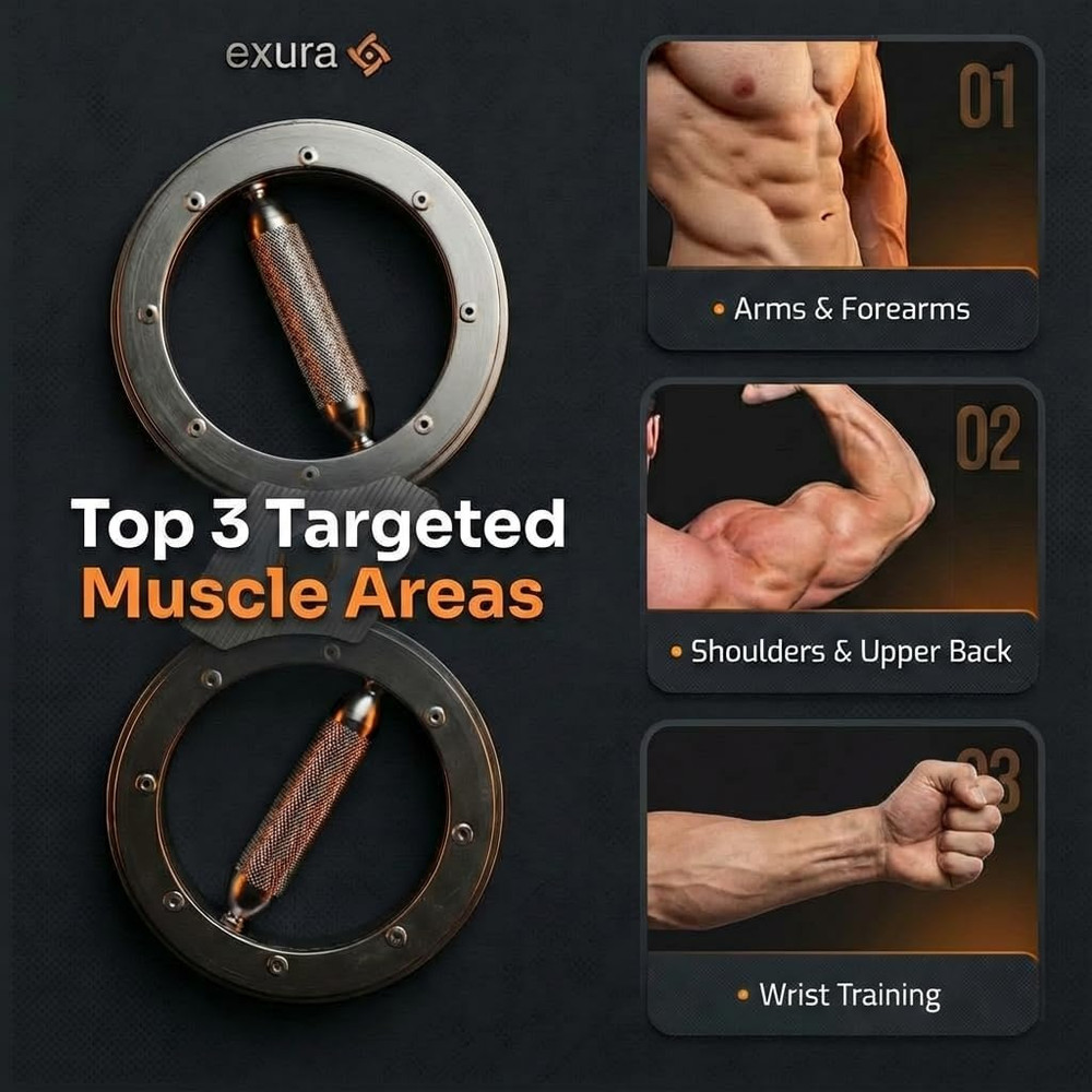 Forearm Exerciser - Adjustable Resistance for Rehab & Grip Training