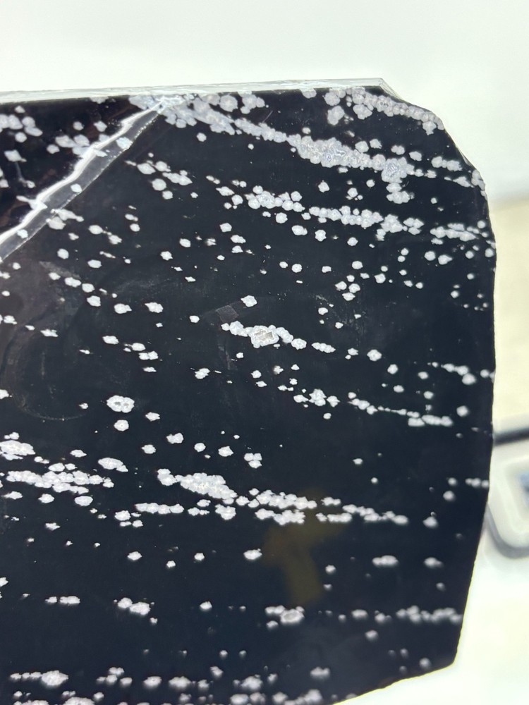 Large Snowflake Obsidian Slab Lapidary Cabbing Knapping Combo ship avail