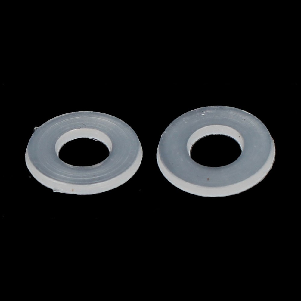 M5 PE Plastic Flat Insulating Washers Gaskets Spacers Clear 400PCS