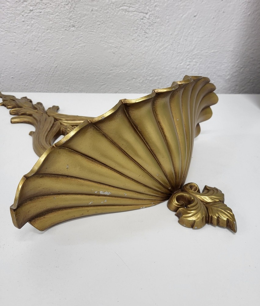 Large Gold Painted Wall Mounted Basin Planter