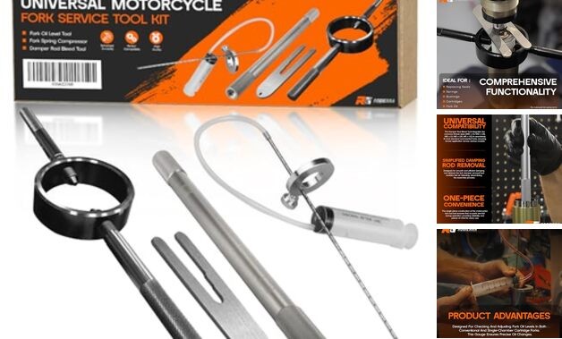 Universal Motorcycle Fork Service Tool Kit,（Fork Oil Level Tool, SET TYPE B