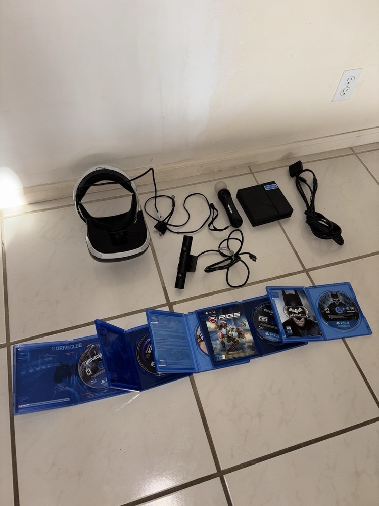 Sony PSVR Bundle Headset Camera 1 Controller 5 Games Free Shipping!