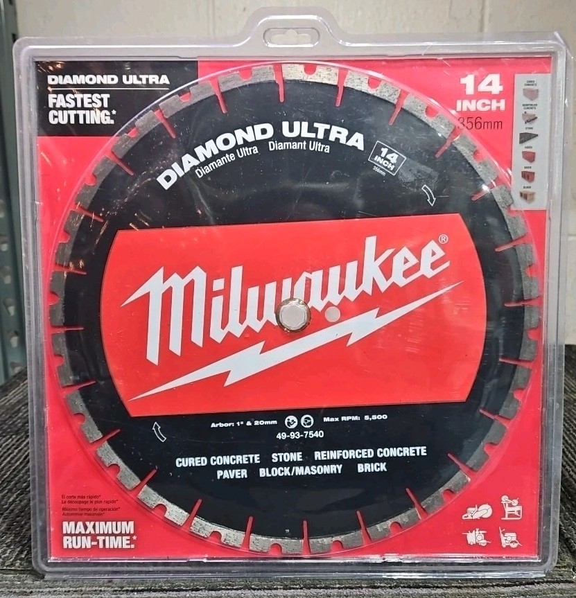 Milwaukee Tools 49-93-7540 14" (356mm) DIAMOND ULTRA Segmented Blade