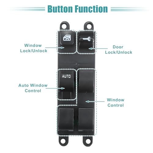 Front Left Driver Side Power Window Switch Window Control Switch Fit for