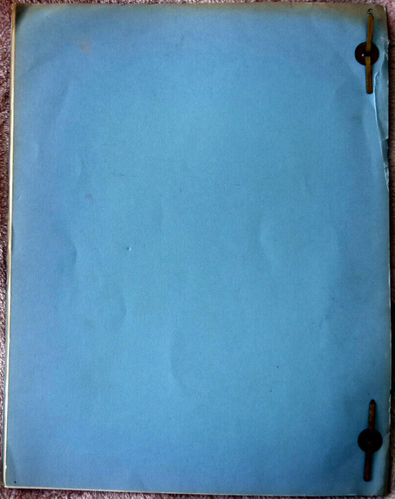 Rare 1948 "Hitch-hike Poker" Original Screenplay Script (Writer's Draft)