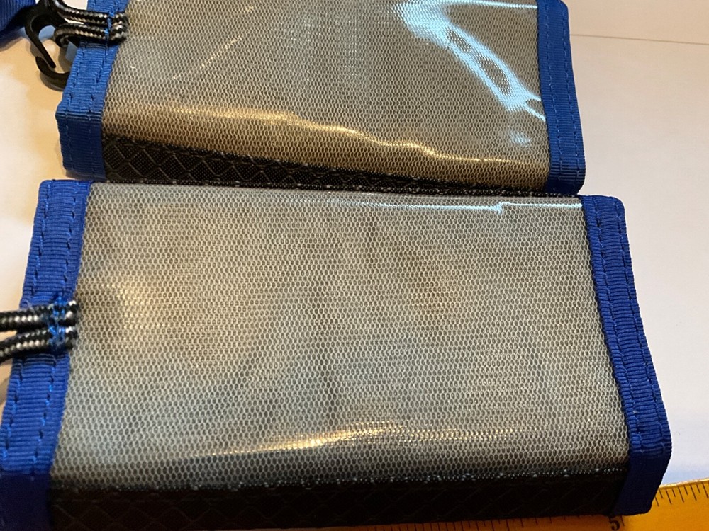 2pcs used small multi purpose memory storage zipper purse for SD,Pro DUo,CF