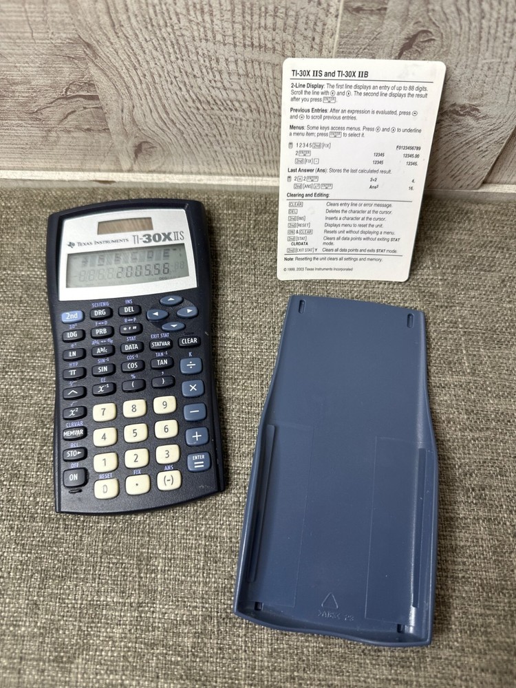 Texas Instruments TI-30X IIS Scientific Calculator With Protective Case