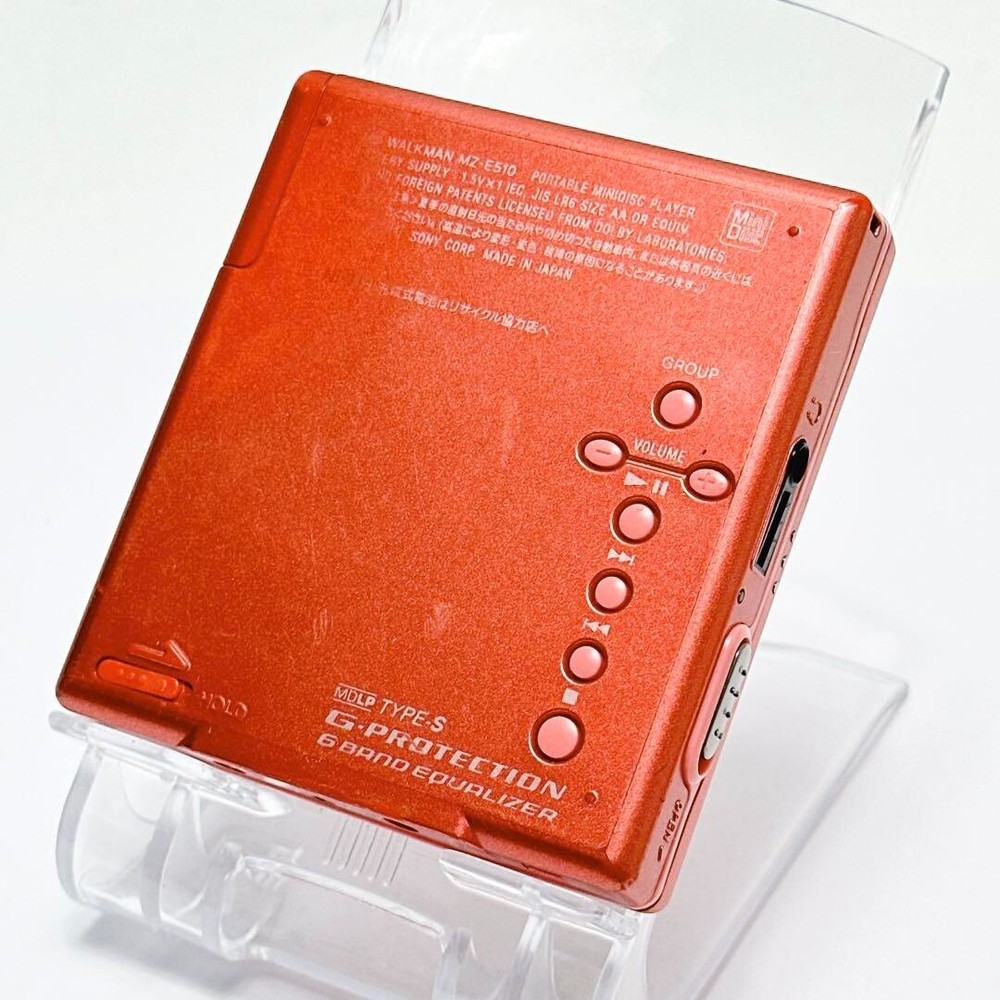 SONY Walkman MZ-E510 minidisc MD player Orange Good