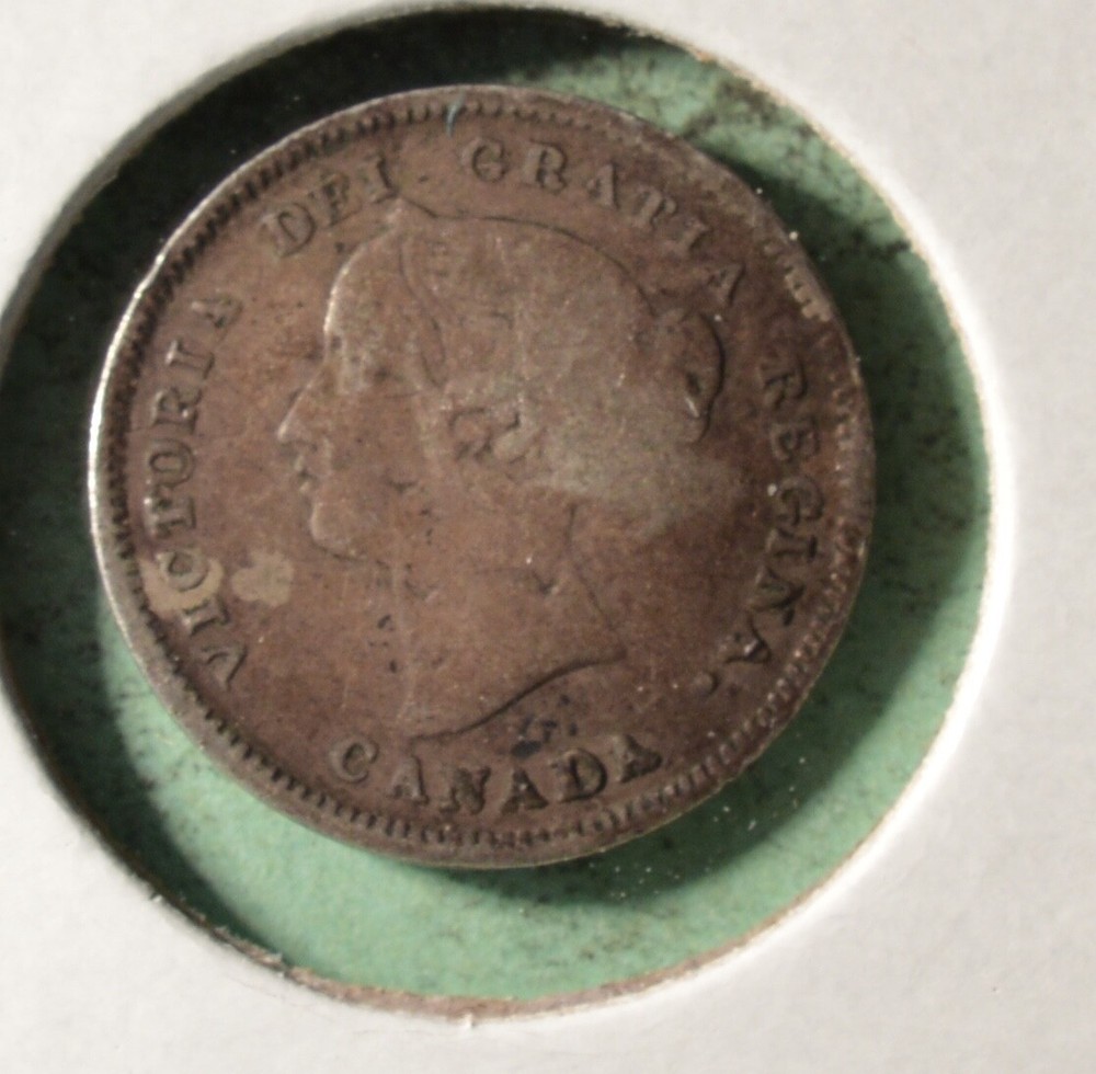 1893 - Canada Silver Five Cents - INV#B-292