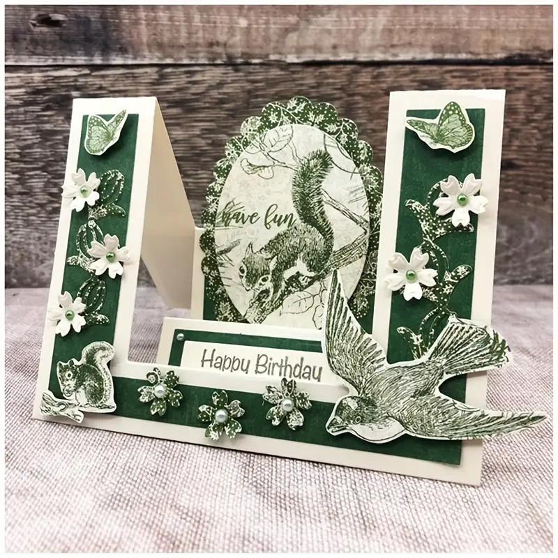 Large multi layer pop up card metal cutting die cut scrapbook stepper