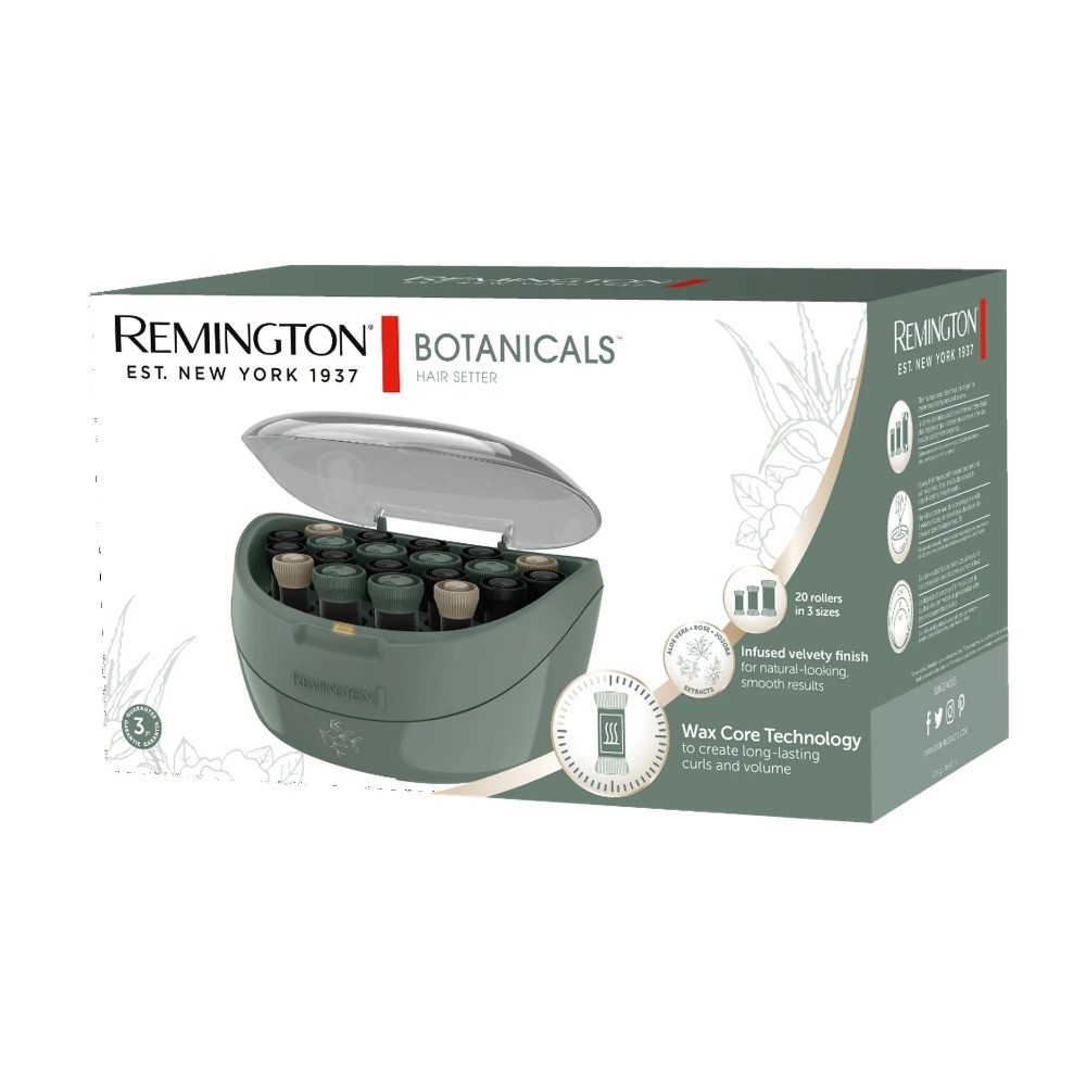 Remington Hair Setter, Ceramic, Ionic Conditioning, with 20 Rollers, Green