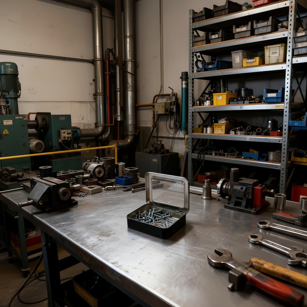 LJY 12 Pack Empty Rectangular Metal Storage Organizer Tins with Black+Window