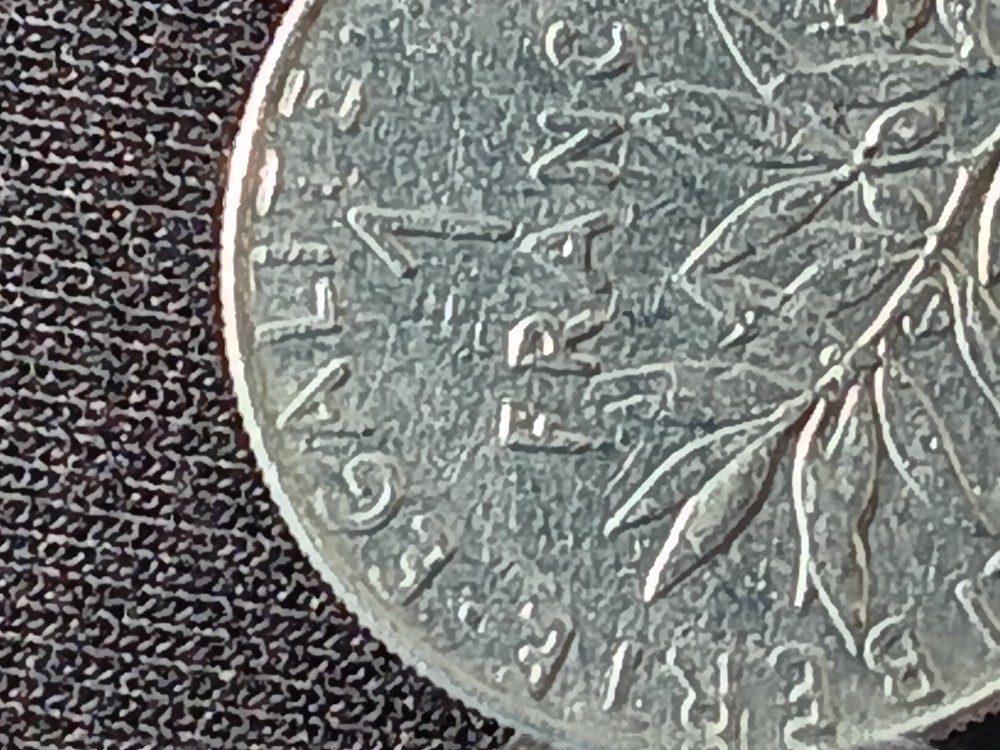 1961 1 Franc Coin O Roty