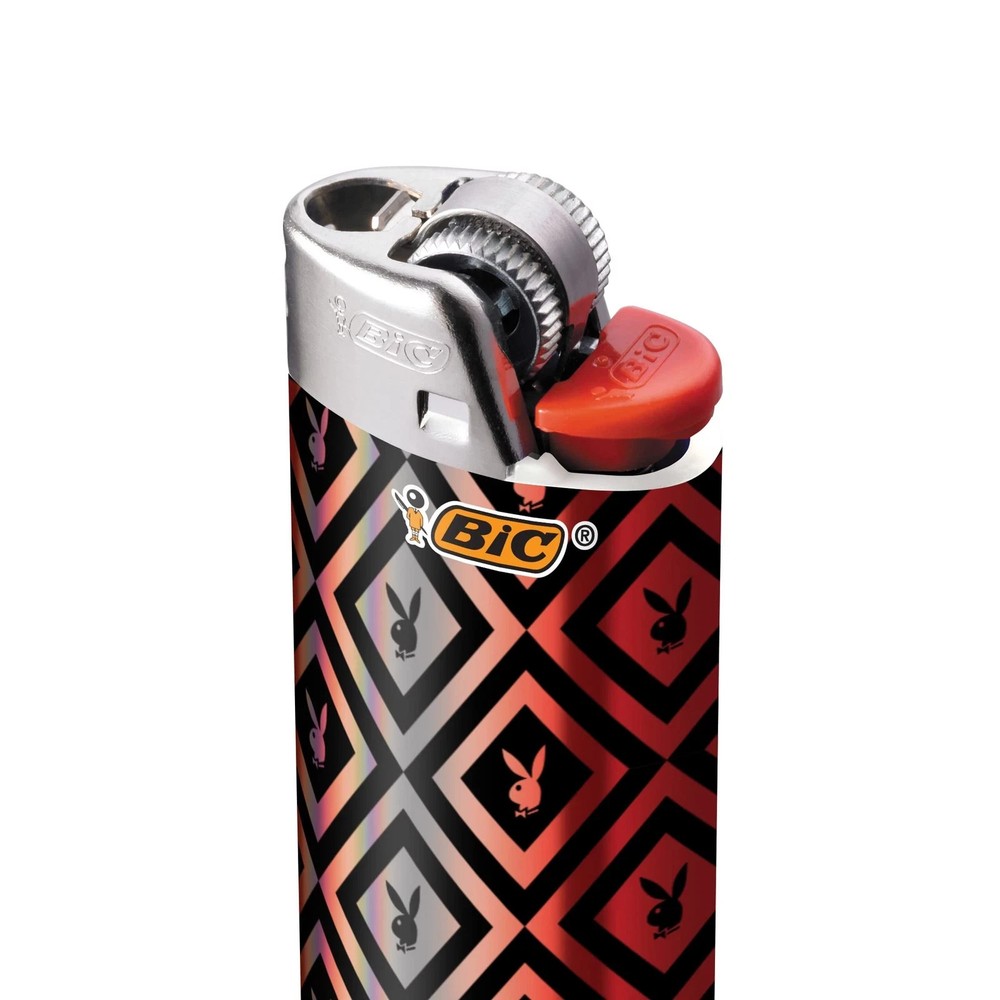 BIC Maxi Lighter - Holographic Playboy Design Regular Size (10 pack)