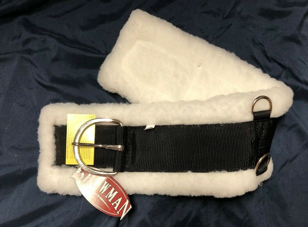 24 28 30 32 34 36 Western Soft Thick Fleece Super Girth Cinch BLACK BROWN MAIZE