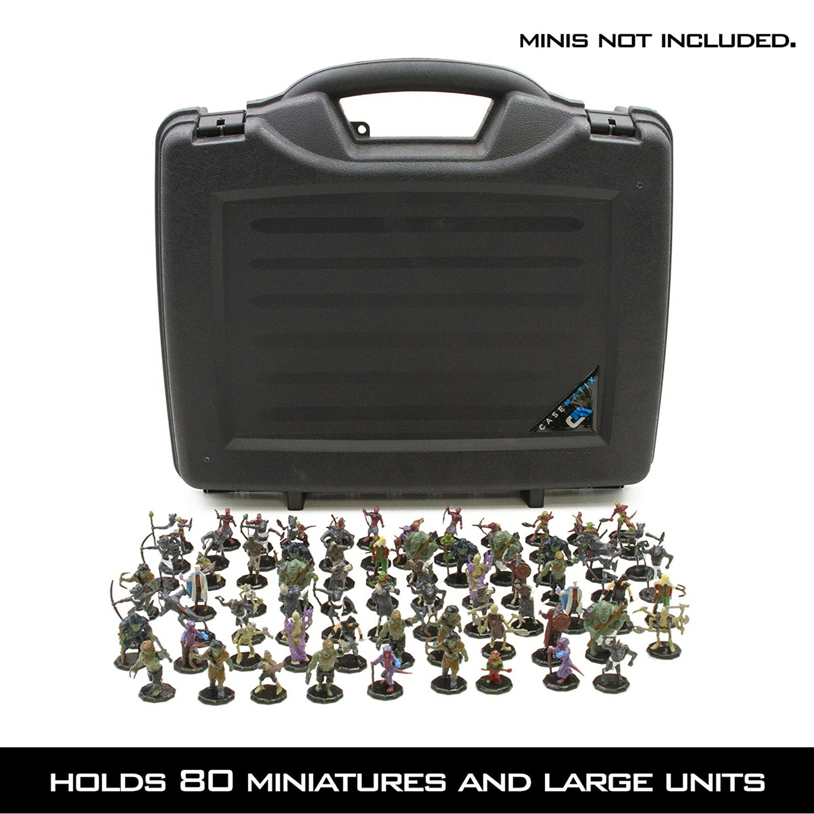CM Miniature Hard Case 80 Slot Figurine Carrier for Miniatures for D&D and RPGs
