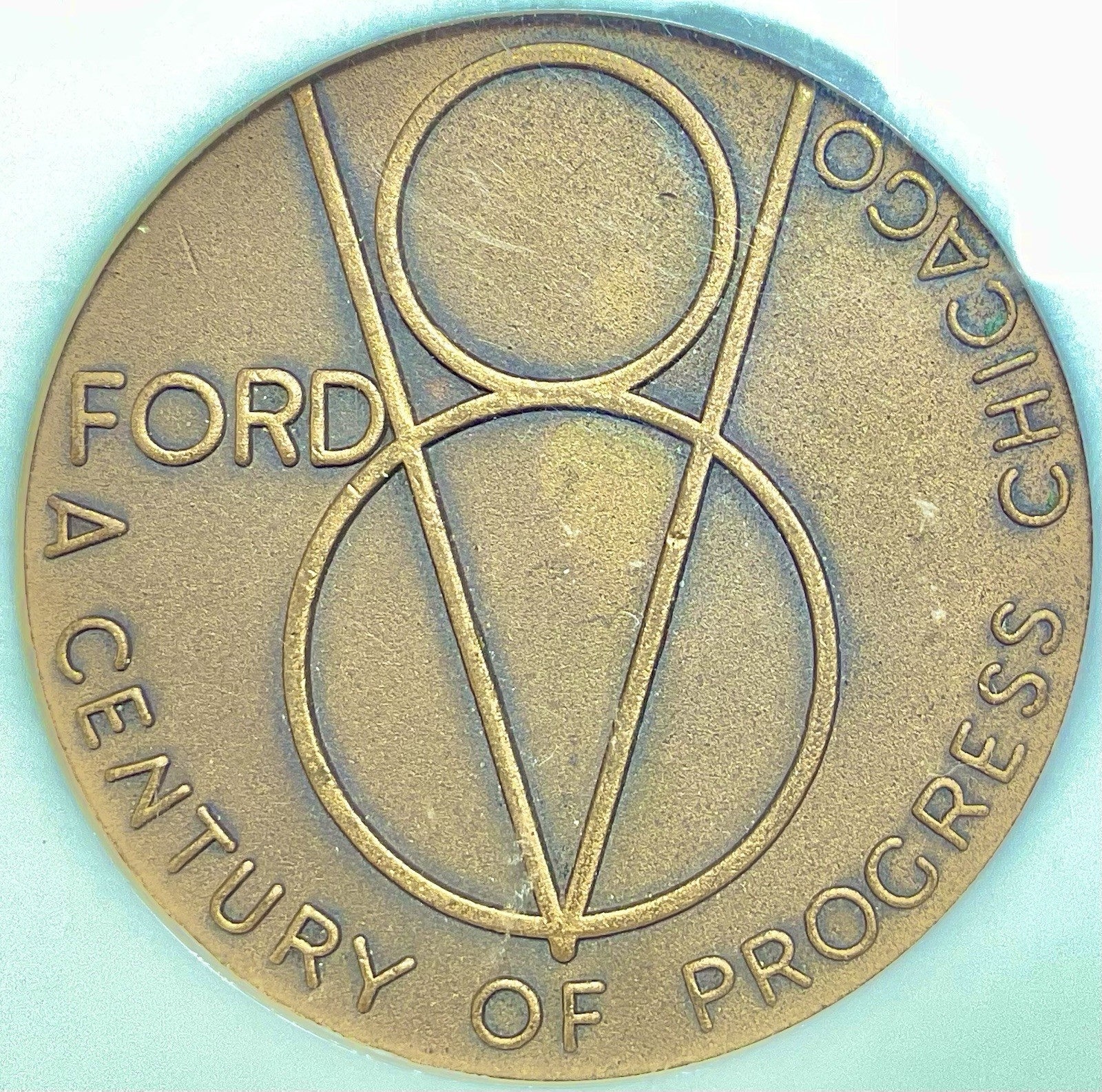 1934 Century of Progress Ford Medal Chicago HK-466 NGC MS63 BN So-Called $1