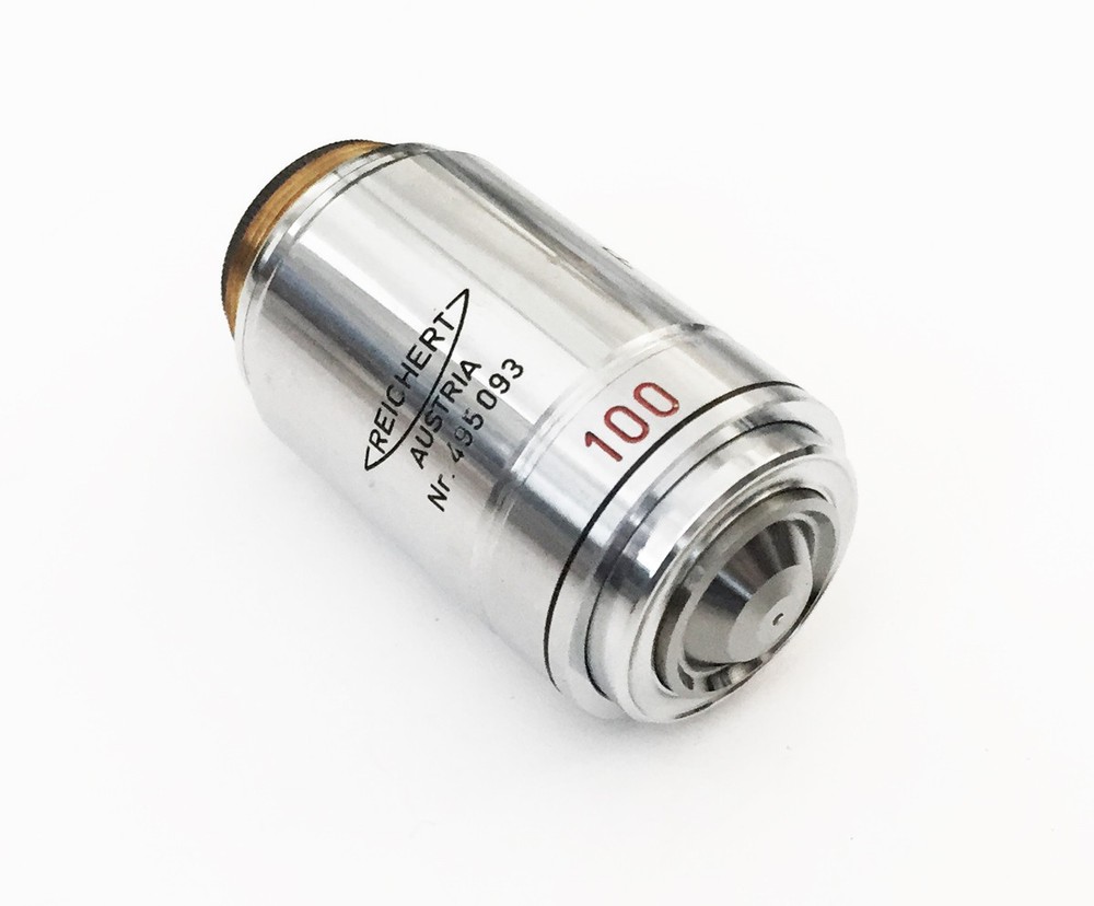 REICHERT Austria Plan OEL Ph 100x / 0.17na MICROSCOPE Objective Lens 20mm Thread
