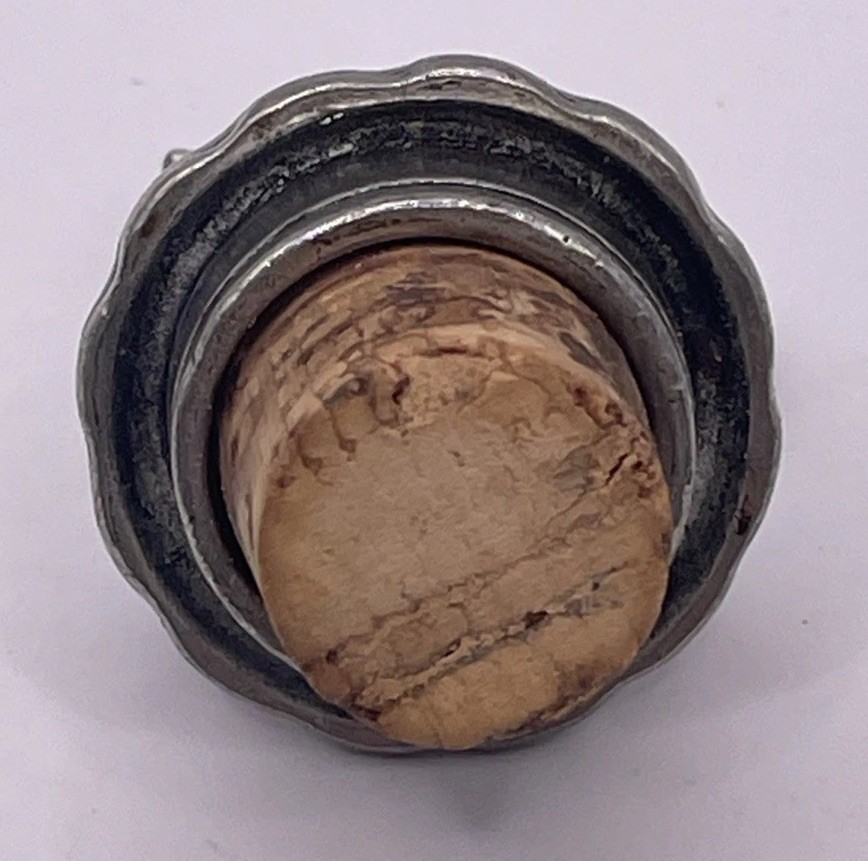 Vintage Sterling Silver Stamped 950 Rooster Wine Whiskey Bottle Stopper