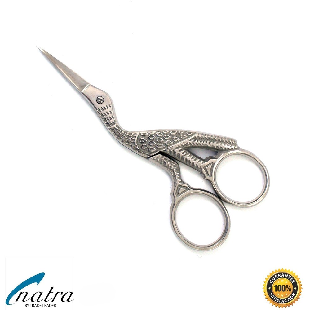 Storchschere Stickschere Thread Scissors Nähenschere Handarbeitschere 3 1/2in