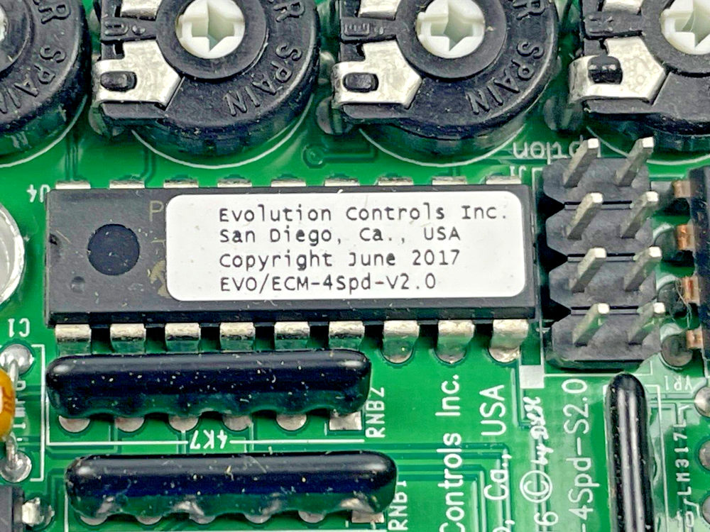 Evolution Controls EVO/ECM-4Spd-S2.0 Motor Control Board, 4-Speed, V2.0