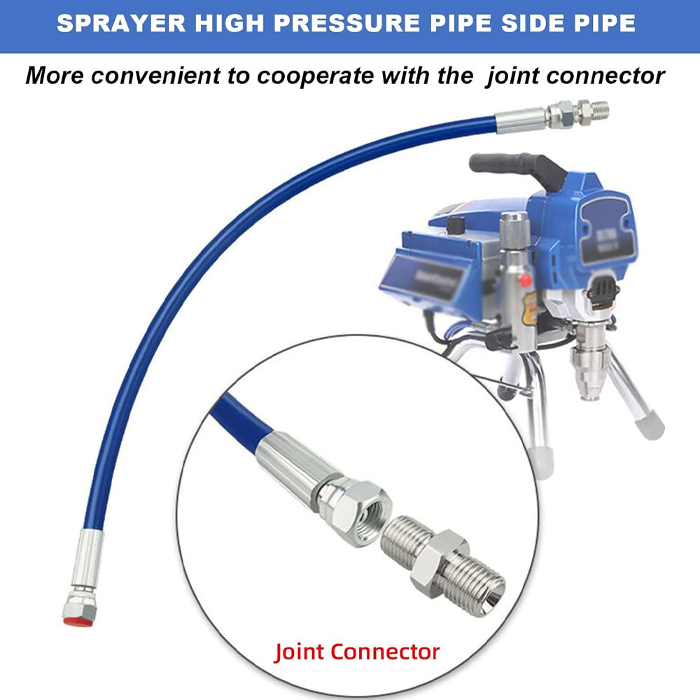 1/2/4 Set Whip Hose Pipe 50cm for Airless Paint Sprayers Graco 390/395 / 490/495